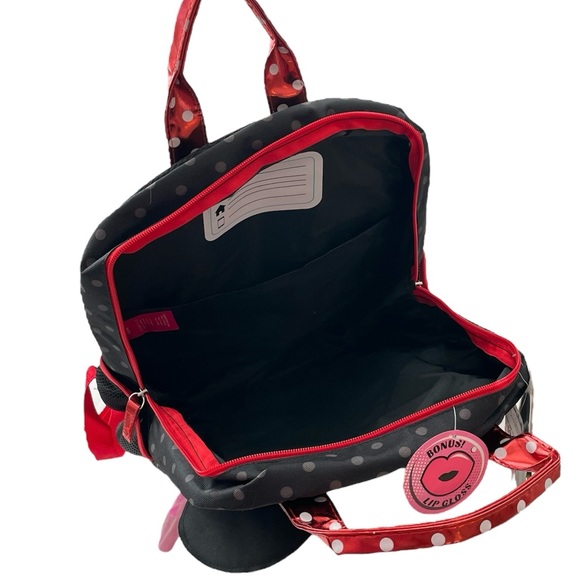 ? Disney Minnie Mouse Polka Dot Backpack With Bonus Lip Gloss